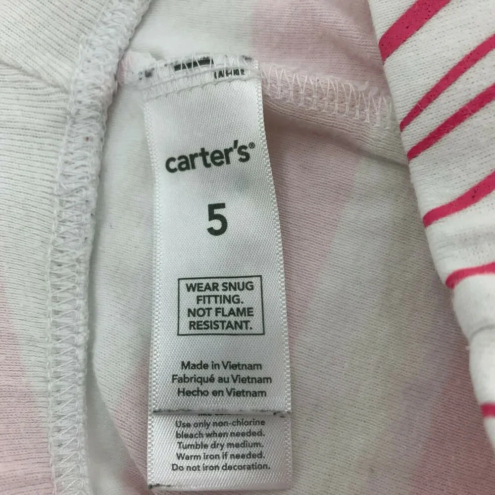 Carters Girl’s Pajama Short Pants Kid’s Youth Size 5